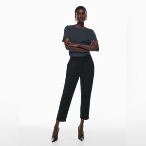 Aritzia Babaton Cropped Black Pants Classic Dress Pants Designer Stretch
